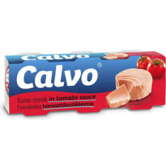 Calvo 3x80/52 g tomaattikastikkeessa tonnikala