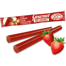 Fini Gourmet Red 32 g gluteeniton mansikanmakuinen lakritsipatukka