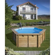 Swim & Fun Round Wood Pool Ø400 x 119 cm uima-allas