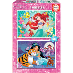 Educa Disney Ariel and Jasmin 2x48p puzzle