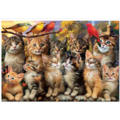 Educa Kittens And Birds 500p palapeli