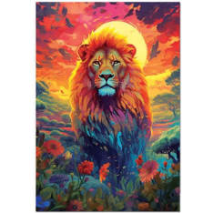 Educa Majestic Lion Stare 500p palapeli