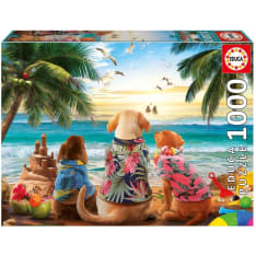 Educa Dogs On The Beach 1000p palapeli