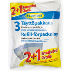 Humydry Compact Neutraali 3x450 g kosteudenpoistaja täyttöpakkaus