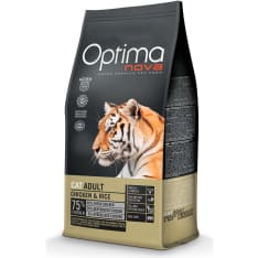 Optimanova cat adult chicken & rice grain free 2 kg kissan kuivaruoka