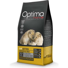 Optimanova kitten chicken & rice 2 kg kissanpennun kuivaruoka