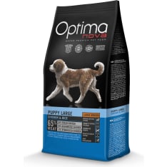 Optimanova dog puppy large chicken&rice 12 kg koiran kuivaruoka