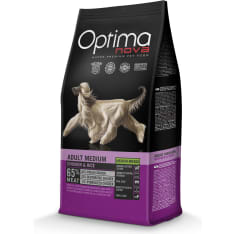 Optimanova dog adult medium chicken&rice 12 kg koiran kuivaruoka