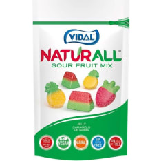 Vidal Naturall Sour Fruit mix 180 g karkkipussi