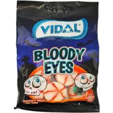 Vidal Bloody Eyes hedelmän makuiset makeiset 90 g karkkipussi