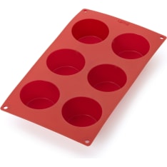 Lékué 6 pcs red Muffin tin