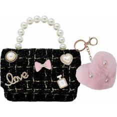 Hot Focus Mini handbag with pearl handle and shoulder strap