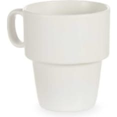 Vessia white 360 ml stackable Mug