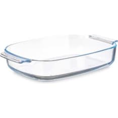 Vivalto Rectangular glass pot with handles 2.7 l