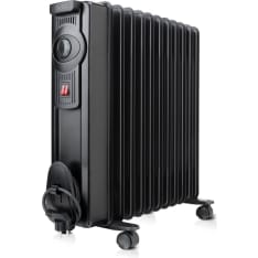 Black+Decker 1500W musta öljytäytteinen lämmitin