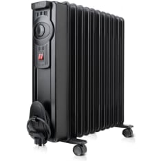 Black+Decker 2300W musta öljytäytteinen lämmitin