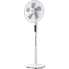 Black+Decker LED 5-siipinen valkoinen lattiatuuletin