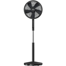Black+Decker 5-siipinen musta 50W lattiatuuletin