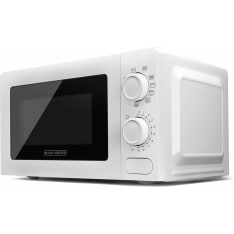 Black+Decker grillillä valkoinen 700W mikroaaltouuni