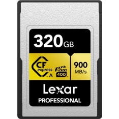 Lexar Cfexpress Pro Gold, Vpg400, R900/W800 (Type A) 320Gb cfexpress