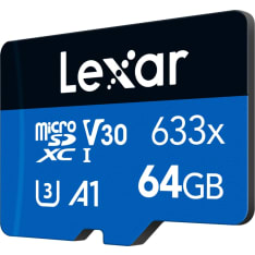 Lexar Microsdxc 633X Uhs-I/A1/U3/10 R95/No Adap (V30) 64Gb microsd