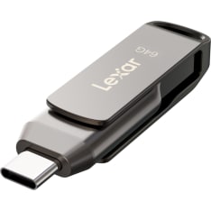 Lexar Jumpdrive Dual Drive D400 Type-C/Type-C & Type-A, Up To 130Mb/S Read (Usb 3.1) 64Gb usb stick