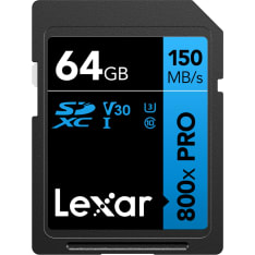 Lexar Sdxc 800X Pro Uhs-I Cards, C10 (V30) U3, R150, 64Gb sd