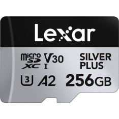 Lexar Microsdxc Professional Silver Plus Uhs-I/U3/A2/4K R205/W150 (V30) 256Gb microsd