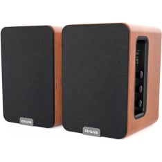 Aiwa SP-A200BR brown pair of active speakers