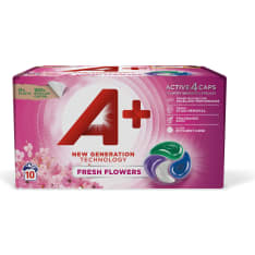 A+ Active4 Caps Fresh Flowers laundry washing capsules 10 pcs