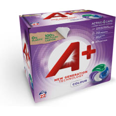 A+ Active4 Caps Colour laundry washing capsules 22 pcs