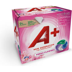 A+ Active4 Caps Fresh Flowers laundry washing capsules 22 pcs