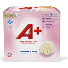 A+ Active4 Caps Sensitive Colour laundry washing capsules 22 pcs