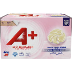 A+ Active4 Caps Perfume free 20kpl pyykinpesukapselit