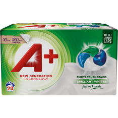 A+ Active4 Caps White 20kpl pyykinpesukapselit