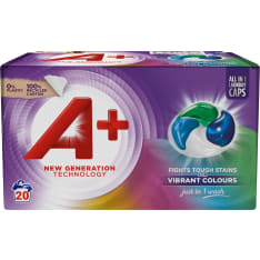 A+ Active4 Caps Colour 20kpl pyykinpesukapselit