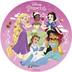 Edible cake image, Princesses