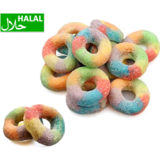 Sour Rainbow Rings 1 kg irtokarkki