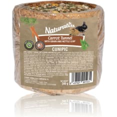 Cunipic Naturaliss Vilja-Nokkosenlehti 240 g porkkanatunneli jyrsijöille