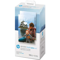 HP Sprocket Studio Plus tulostimen patruunat ja tulostuspaperit