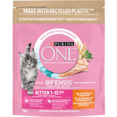 Purina One 750 g Kitten Kanaa ja täysjyväviljaa kissanpennun kuivaruoka