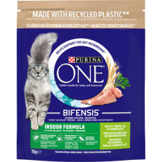 Purina One Indoor Kalkkunaa ja täysjyväviljaa 750 g kissanruoka