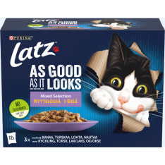 Latz Agail 12 x 85 g Mixed variety in jelly wet cat food