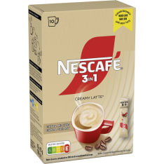 Nescafé 3in1 Creamy Latte 10kpl/150g pikakahvi