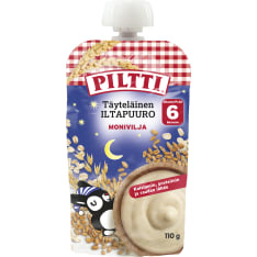 Piltti Täyteläinen Monivilja 6kk 110g iltapuuro