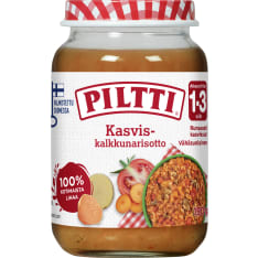 Piltti Kasvis-Kalkkunarisotto 1-3v 190g lastenateria