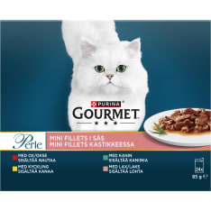 Gourmet Perle Mini Filets kastikkeessa 24 x 85 g lajitelma kissan täysravinto