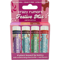 Crazy Rumors Festive Mix 4-Pack huulivoiteet
