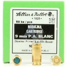 Sellier&Bellot 9mm P.a. Blanck 50kpl starttipatruuna