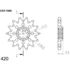 Supersprox Eturatas KTM SX65 98- z13